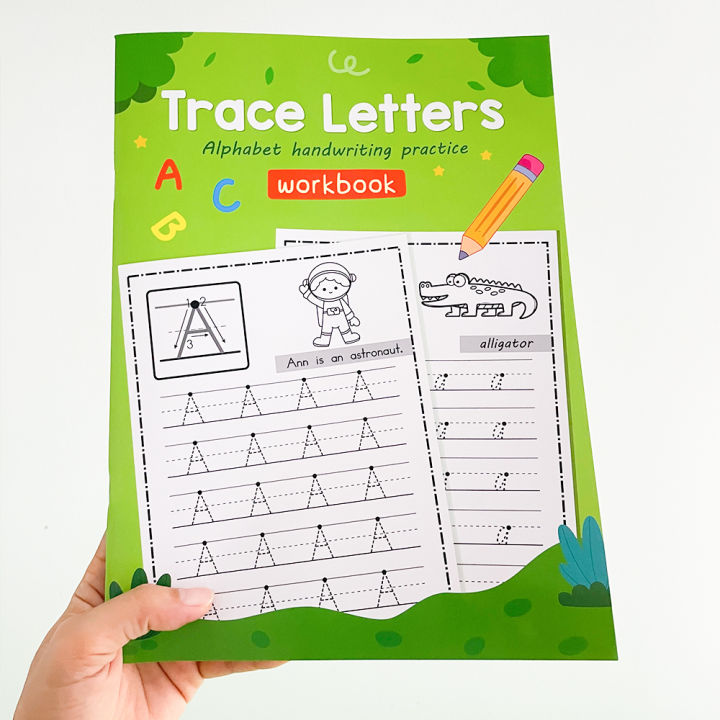 Letters A-Z Alphabet Early Education Tracing Workbook Writing Exercise ...