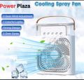 Premium 3 in 1 Desk Colling Fan Spray Fan Quiet Colling Air 3 Gear Wind Adjustment 7 Ambient Light Timer Mute USB Mini Portable Summer Fan Stand Fan Desktop Fan. 