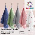 30x30cm Cartoon Small Embroidery Pure Cotton Household Soft Non-linting Bathroom Adult Face Hand Towel. 