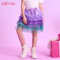 DXTON Kids Mini Skirts For Girls Layer Ballet Dancewear Tutu Skirt Gradient Tulle Toddler Skirt Children Birthday Party Costume. 