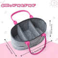 Portable Carrying Case for Toniebox Starter Set and Figurines Travel Felt Cloth Musical Toy Folding Bag for Toniebox Accessories. 