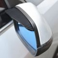 Carbon Fiber Mirror Rain Deflectors & Sunshades - 2PC Waterproof Car Visor Covers with 3M Adhesive. 