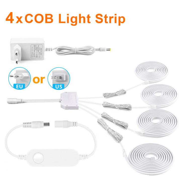 Tuya%20Smart%20Home%202/4/6pcs%20Kit%201M%202M%20Neon%20LED%20Strip%20Wall%20Decor%20Light%20WIFI%20APP%20Control%20Dimmable%2024V%20COB%20Neon%20Adhesive%20Closet%20Lamp%20-%20Image%207