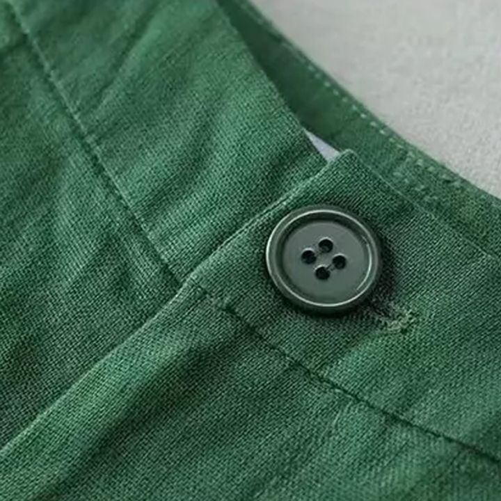 Summer%20New%20High%20Waist%20Shorts%20For%20Women%20Cotton%20Linen%20Casual%20Loose%20Wide%20Leg%20Solid%20Shorts%20Female%20Short%20Pants%20Y2k%20Booty%20Shorts%20-%20Image%205