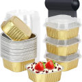 1pcs Essential Kitchen Tool Aluminum Foil Baking Cups Disposable Aluminum Foil Baking Cups Kitchen Baking Accessory.