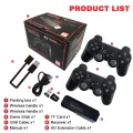 GD10 Plus Game Console 4K 3D X2 Plus Gaming HD Output TV Game play 2.4G Dual Handle Portable video Game Console For PS1 N64. 
