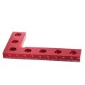 Carpenter Square, L Square Right Angle Ruler ,Small Pocket Wood Working Tool, Aluminum Framing Alloy Square for Measuring Layout. 