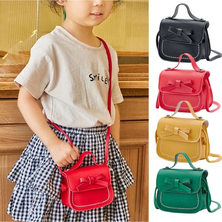 Bowknot Little Girl Shoulder Bag Kids Purses and Handbags Toddler Purse Small Coin Pouch Mini Crossbody Bag