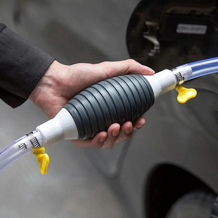 Multifunctional Universal Car Fuel Pump Hand Gas Oil Pump Suction Pipe Pump for Petrol Gasoline Diesel Manual Pump for Liquids
