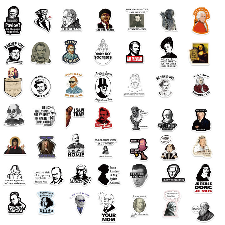 50Pcs%20World%20Philosophy%20Writers%20and%20Celebrities%20Stickers%20Paintings%20DIY%20Waterproof%20Stickers%20Decorate%20Laptop%20Guitar%20Skateboard%20-%20Image%202