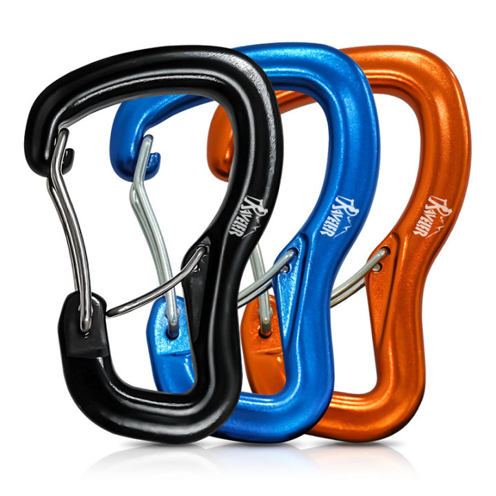 Outdoor Hammock Double Locking Buckle, Multifunctional Aluminum Alloy Hanging Buckle, Camping Hammock Quick Hanging Buckle