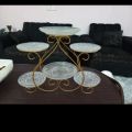Without Plates Fruite Plate Snack Cake Dessert Display Stand Storage Rack Room Dried Fruit Using For Home Decorations Center Table Kitchen Organization Home Decor Cake surving Heavy Material With powder Coating Colour Kitchen & Dining&gt;Serveware&gt;Cake stand. 
