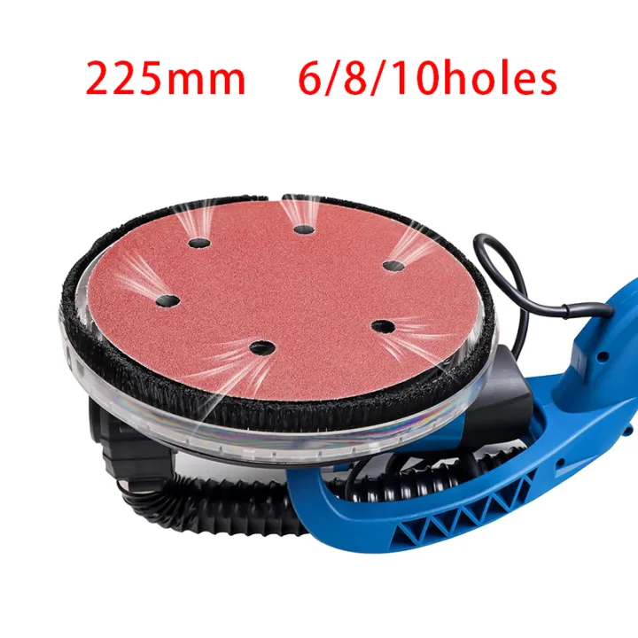 6/8/10Hole 225mm Wall Sander Sandpaper Metal Grinding Disc Abrasive Polishing Flat 40-60-80-100-120-2000Grit 9inch Sanding Tools