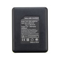 ORBMART Double Dual Port Slot Battery Charger For Go Pro Gopro Hero 8 5 6 7 Black Sport Camera Accessory With Usb Cable Travel. 