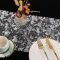 Sparkle Metallic Table Runners Gold Silver Thin Table Runner Glitter Sequin Metallic Foil Mesh Roll Birthday Party Decor Wedding. 