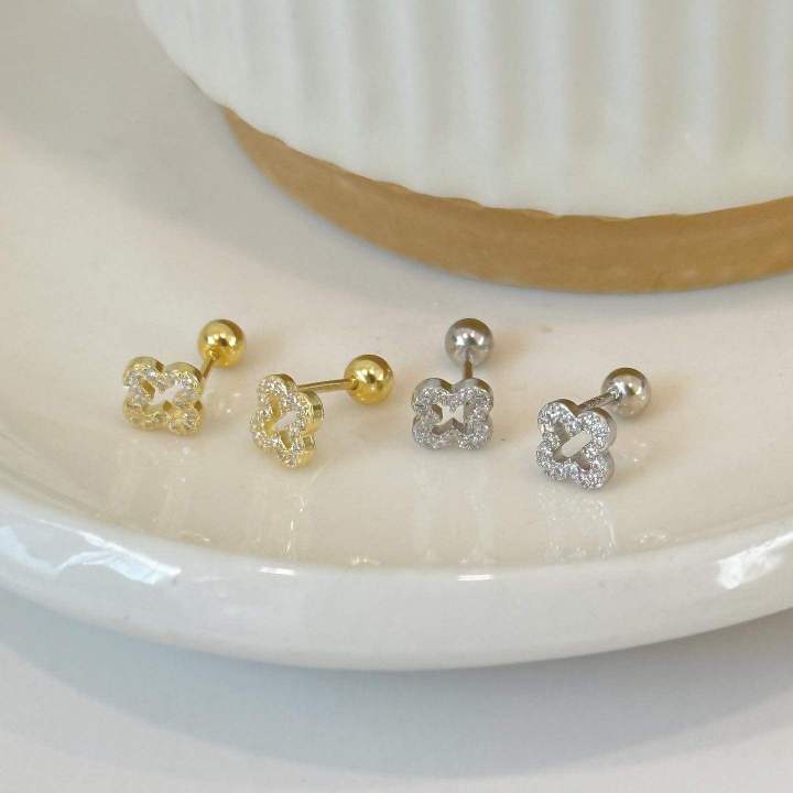 Wann.na.shop real silver earrings, jewelry, real silver, jewelry, Diamond, silver, gold