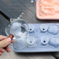 3D Cute Cat Ice Cube Molds 4 Holes Silicone Ice Cube Tray Animal Shape Ice Mold Ice Ball Maker Kitchen Bar Ice Cube Mold Tool.