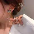 Unique Design Elegant Delicate Light Luxury Black Butterfly Earrings Women Jewelry Party Premium Gifts. 
