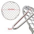 1pc Stainless Steel Round Grid Net Barbecue Net Baking Tray BBQ Grid With Leg With Foot Outdoor Camping Barbecue Stand Net. 