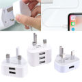 3 Pin UK Plug 3 AMP USB Adapter Wall Charger Home Charging for Phones Universal Phone Adapter Socket. 
