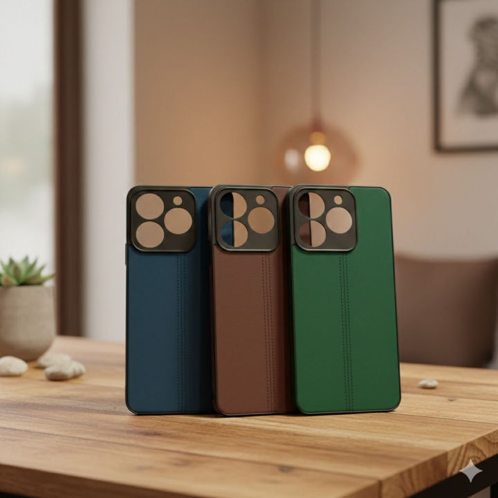 Premium%20Soft%20Leather%20Back%20Cover%20For%20Realme%20Note%2060X%20Stylish%20Protection%20Case%20-%20Image%202