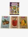 libXR 3D fruit and vegetable flash cards for kids. 