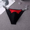 1PC Men Underwear Briefs Minimalist T-shaped Pants Low Waist Pouch Panties Breathable Thin Underpants under wear for men.
