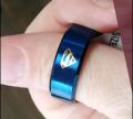 HOT SALE SUPERMAN LOGO  TITANIUM STEEL RING WITH FREE SUPERMEN LOGO BAND FOR MEN/BOYS  -TOP FASHION HIGH QUALITY  STAINLESS STEEL WITH SUPER HERO LOGO RING +FREE BAND FOR BOYS   -BEST GIFT FOR FRIENDS. 