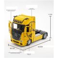 1:24 diecast Mercedes Benz actors truck trailer alloy model. 