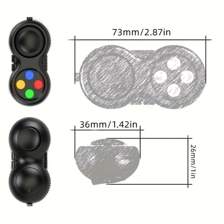 Fidget%20Pad%20with%208%20Fidget%20Functions,%20Fidget%20Controller%20Stress%20Reducer,%20Fidget%20Toy%20Cube%20Relieves%20Stress%20and%20Anxiety%20Relief%20Toys%20-%20Image%203