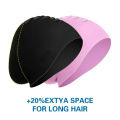 Silicone Extra Large Swimming Cap for Long Hair Braid Professional Waterproof Diving Cap Women Men Ladies African Over Size Huge. 