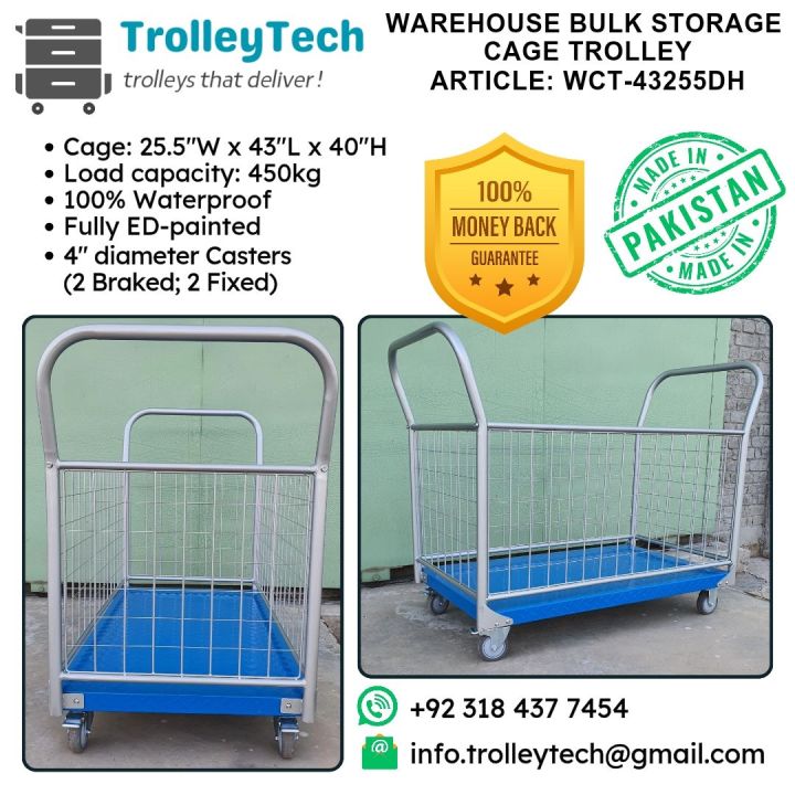 heavy duty industrial cage trolley