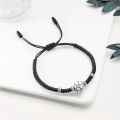 Football Baseball Basketball Charm Bracelet for Men Women Simple Adjutable Black Rope Braided Bracelet Boys Sports Lover . 