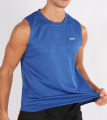 2025 Men's fitness vest quick-drying mesh sportswear fitness sleeveless T-shirt men's GYM sportswear breathable and casual NEW.