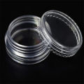 50/100/300pcs 5g Transparent Cosmetic Bottles Containers Pot Sample Clear Cream Jar For Nail Arts Small Clear Can Tin For Balm. 
