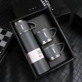 Vacuum Insulated Thermal Flask Set With Cup Set 500ML Stainless Steel Vacuum Flask Gift Set Office Business Style Thermos Bottle Outdoor Hot Water Thermal Insulation Couple Cup. 