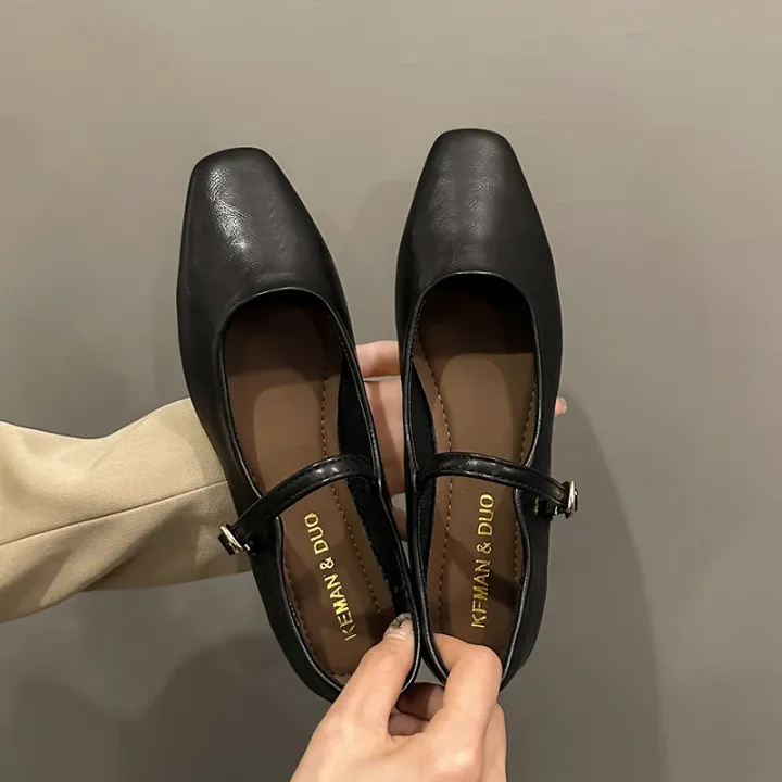 Mary%20Jane%20Single%20Shoes%20Thick%20Heel%20Shoes%20Elegant%20Classic%20Retro%20Square%20Toe%20Comfortable%20Soft%20Shallow%20Cut%20Low%20Heel%20Women's%20Shoes%20-%20Image%205