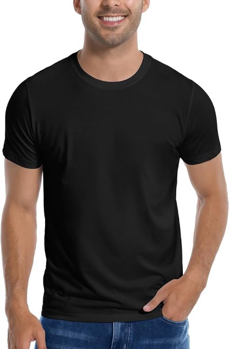 95%25%20cotton%20Mens%20Crewneck%20T%20Shirt%20Plain,%20Relaxed%20Fit%20Basic%20T%20Shirts%20-%20Image%208