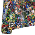 Premium Waterproof Sticker Cartoon Graffiti Vinyl Wrap Film Self Adhesive Decal Sticker Car Motorbike Bicycle Wrapping Foil. 