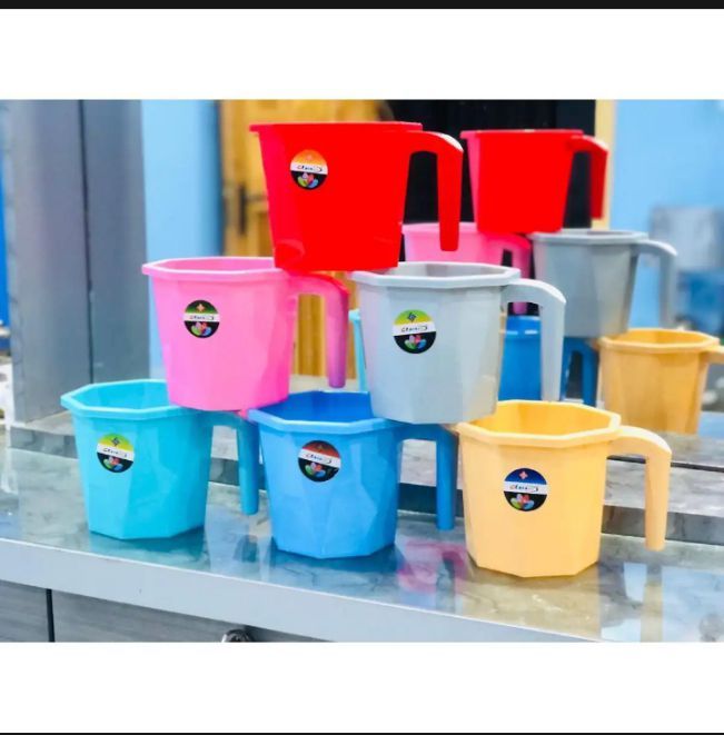 Mug / Bath Mug / Pure Plastic Bath Mug ( Large Size ) 1Pc Multicolors Available