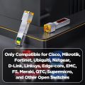 AMPCOM 1.25G SFP-T to RJ45 1000BASE-T SFP Transceiver, Ethernet Copper SFP Module for Cisco Mikrotik Fortinet Netgear and More.