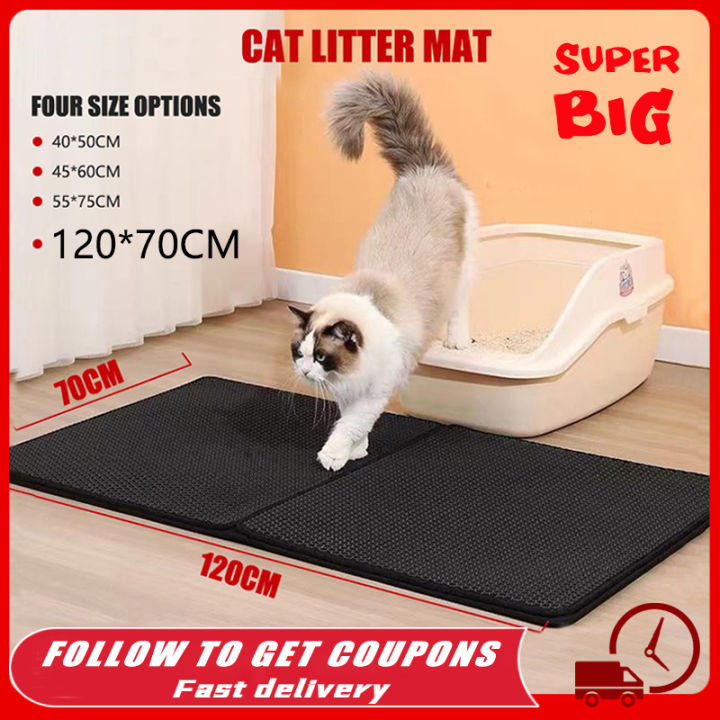 Cat Litter Mat With Gift Double Layer Waterproof Pet Litter Box Mat