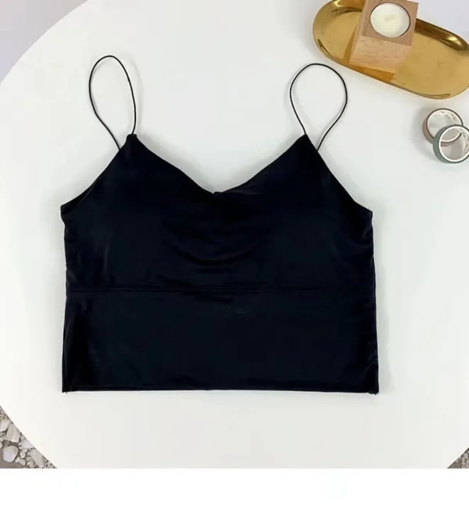 1pc%20Women%20%20Solid%20Color%20Camisole%20Ice%20Silk%20Tube%20Seamless%20Sports%20Tank%20Top%20Wireless%20Underwear%20Padded%20Bra%20Bralette%20Vest%20-%20Image%208
