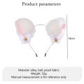 Fashion Fox Cat Ear Hair Band Popular Plush Cat Ear Headband Black White Soft Hairband with Bells Party Cosplay Hair Accessories. 
