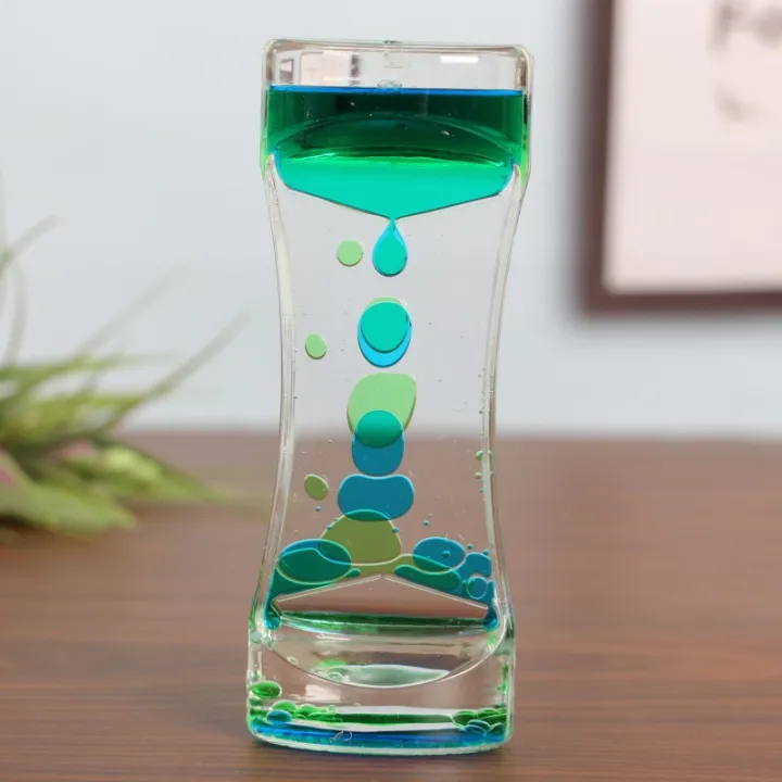 Oil Based Visual Timer Dynamic Oil Drop Hourglass Timers Mixed Color Liquid Sandy Clock Stress ...