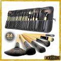 24 pieces makeup brush set. 