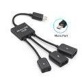 ✅Genuine 100% micro USB OTG adapter cable micro USB OTG Hub Power supply OTG adapter cable phone tablet # CC. 