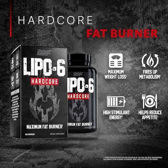 Lipo 6 hardcore fat burner supplement