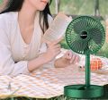 Portable USB Rechargeable Fan Telescopic Folding Desktop Fan Low Noise High Battery Life Standby Electric Fan for Office House. 