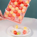 Ice Cube Trays 33 Grid Round Ice Ball Maker Mold for Freezer | Leak-Proof, BPA-Free Round Ice Cube Tray for Whiskey, Cocktails, Juice & Cold Beverages | Easy-Release & Reusable Ice Mould, Multiple Quantity Ice Ball Mold Set, Small Size - Multicolor. 